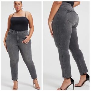 Good American Seamed Good Classic Jeans Size 18/30 Wash Black115 Style GCS625